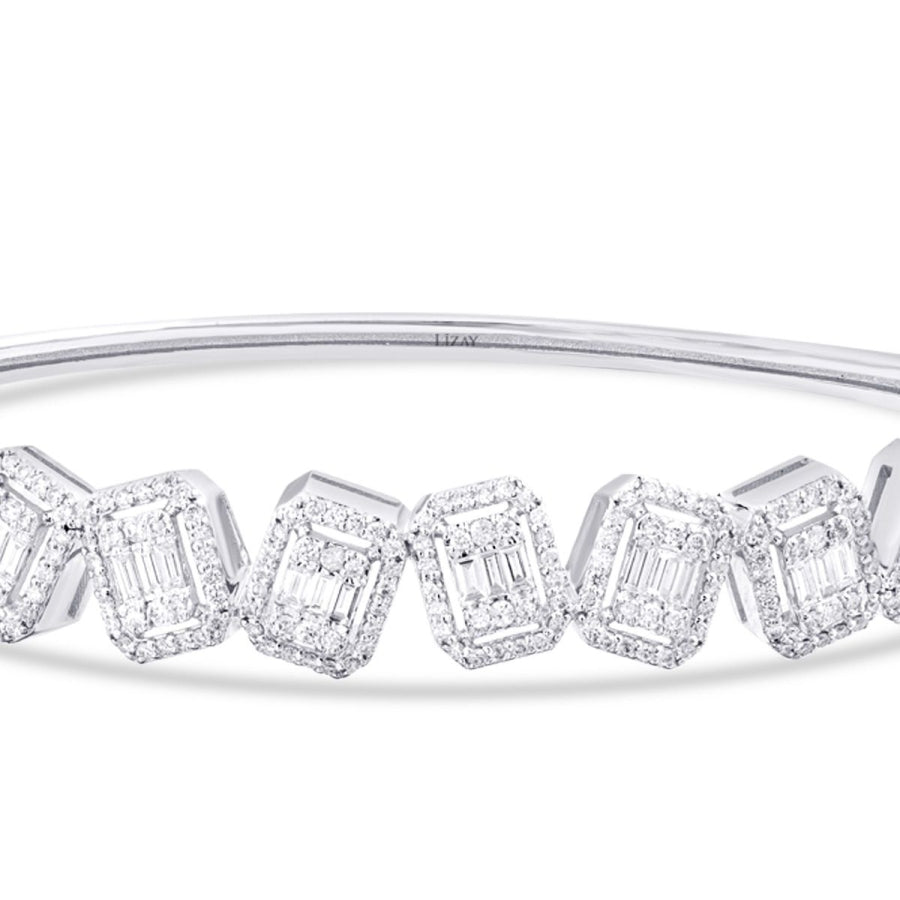 1,54 ct. Diamant Baguette Armreif