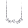 0,60 ct. Diamant Baguette Halskette