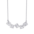 0,60 ct. Diamant Baguette Halskette