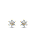 0,48 ct. Diamant Blumen Ohrringe