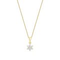 0,24 ct. Diamant Blumen Halskette