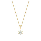 0,24 ct. Diamant Blumen Halskette