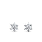 0,48 ct. Diamant Blumen Ohrringe