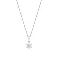 0,24 ct. Diamant Blumen Halskette