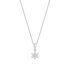 0,24 ct. Diamant Blumen Halskette