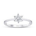 0,25 ct. Diamant Blumen Ring