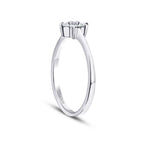 0,25 ct. Diamant Blumen Ring