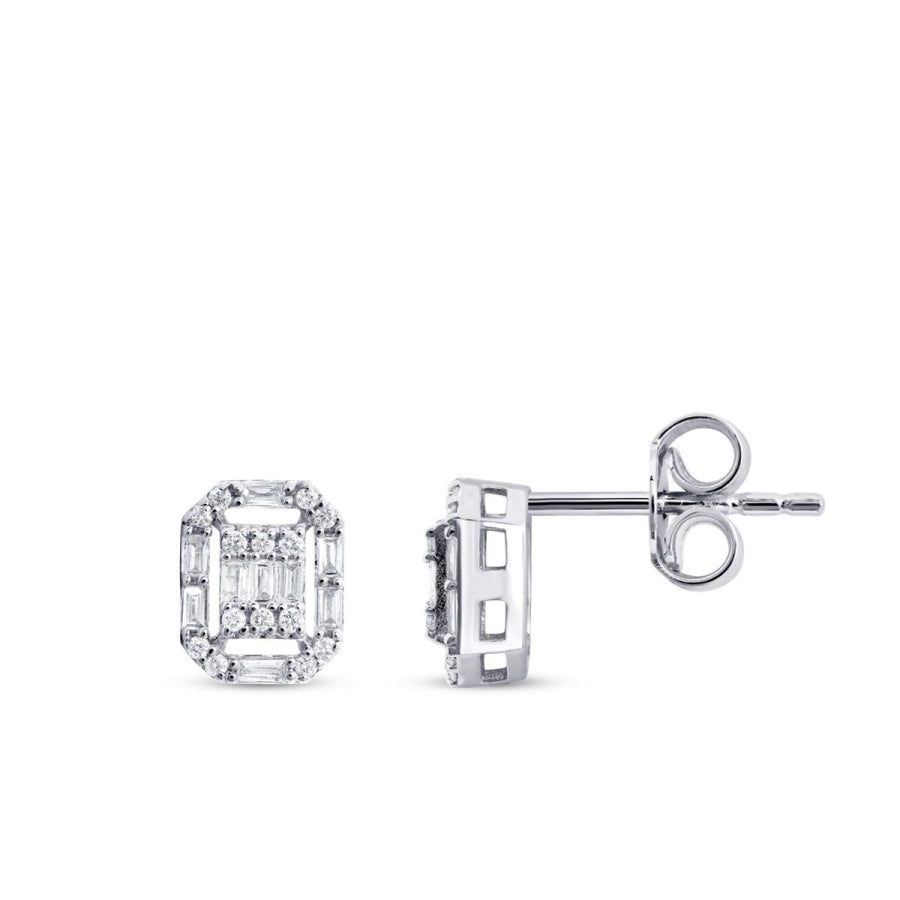 0,26 ct. Diamant Baguette Ohrringe