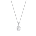 0.14 ct. Diamant Baguette Halskette