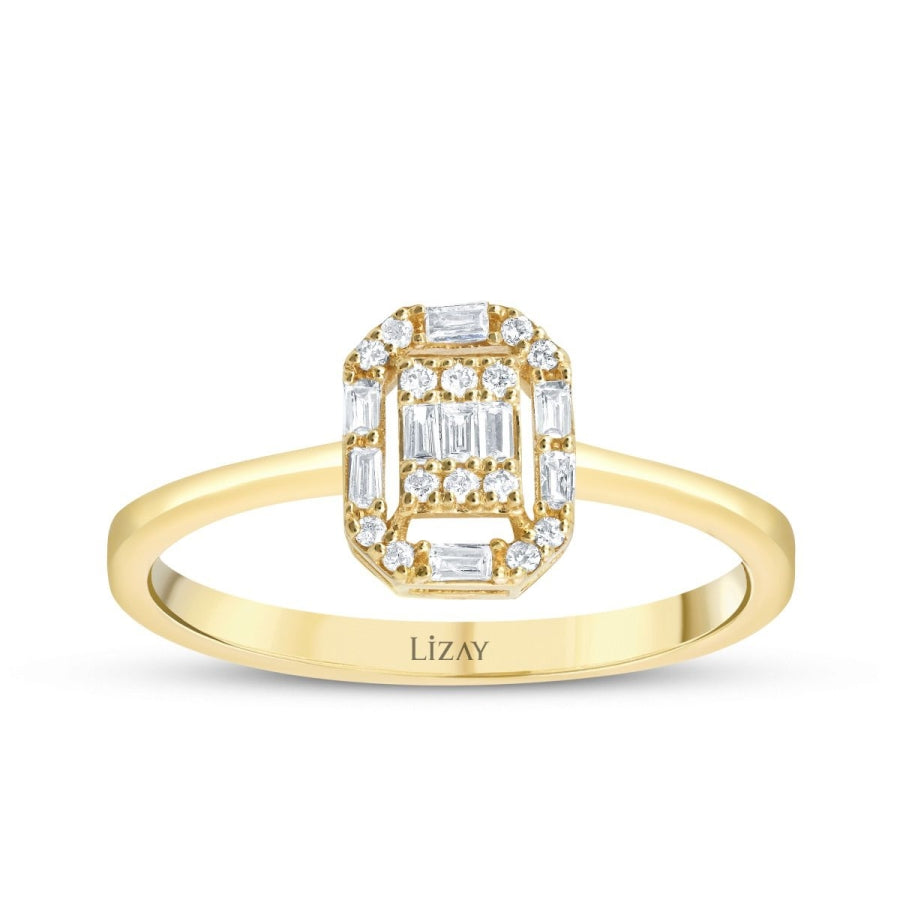 0,21 ct. Diamant Baguette Ring