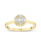 0,24 ct. Diamant Baguette Brillant Ring