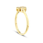 0.24 ct. Diamant Baguette Rund Ring