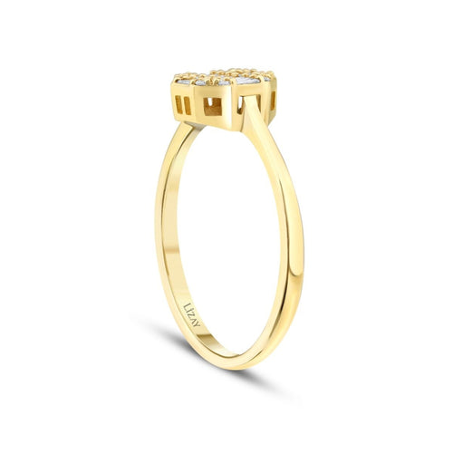 0.24 ct. Diamant Baguette Rund Ring