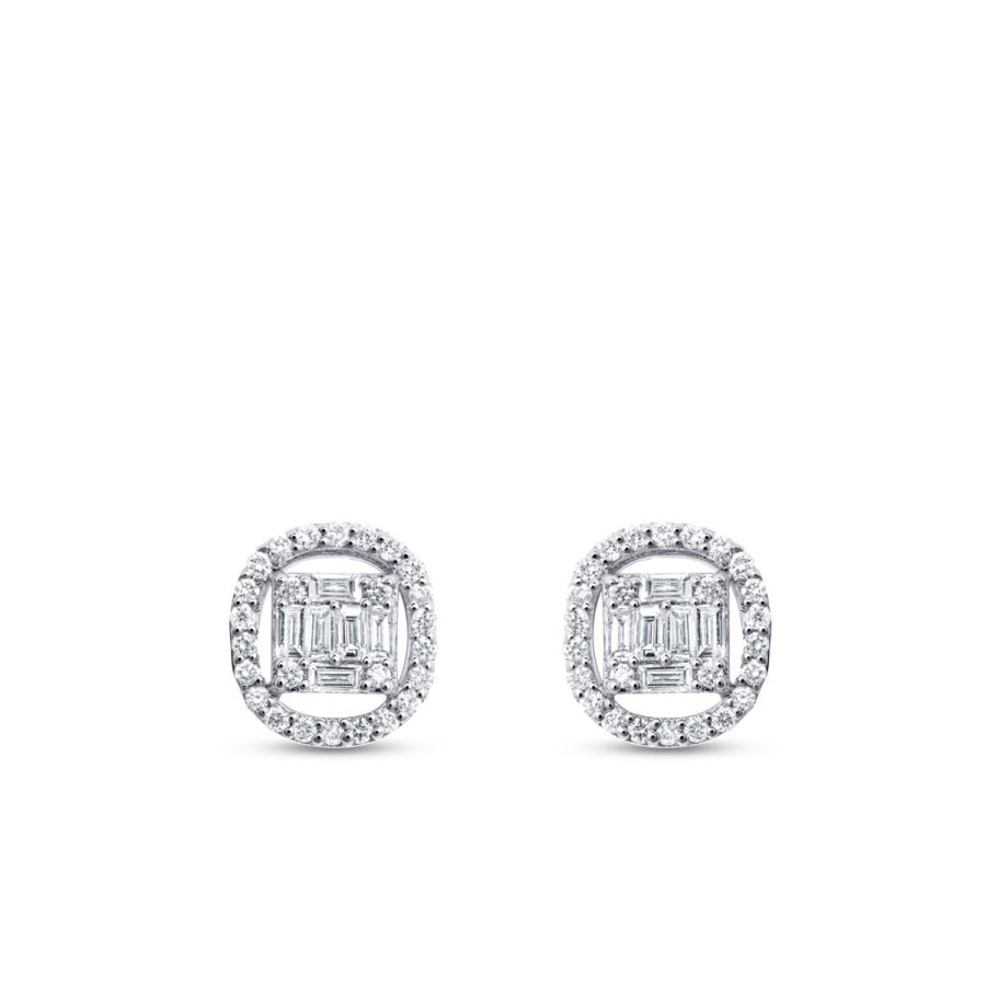 0,33 ct. Diamant Baguette Ohrringe