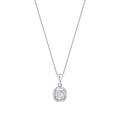 0,16 ct. Diamant Baguette Stein Halskette