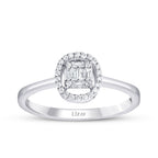 0,17 ct. Diamant Baguette Ring