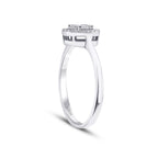 0,17 ct. Diamant Baguette Ring