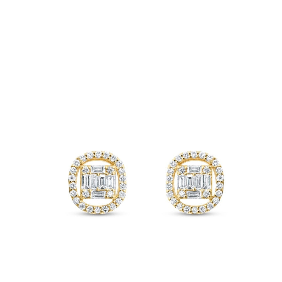 0,33 ct. Diamant Baguette Ohrringe