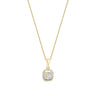 0,16 ct. Diamant Baguette Stein Halskette