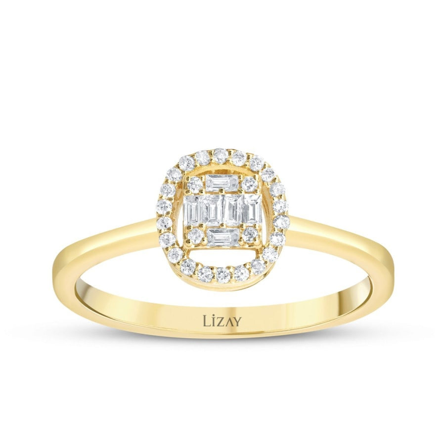 0,17 ct. Diamant Baguette Ring