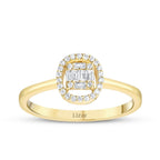 0,17 ct. Diamant Baguette Ring