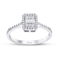 0,21 ct. Diamant Baguette Ring