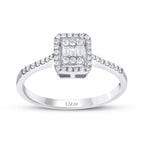 0,21 ct. Diamant Baguette Ring