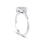 0,21 ct. Diamant Baguette Ring