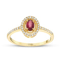 0,41 ct. Diamant Rubin Ring