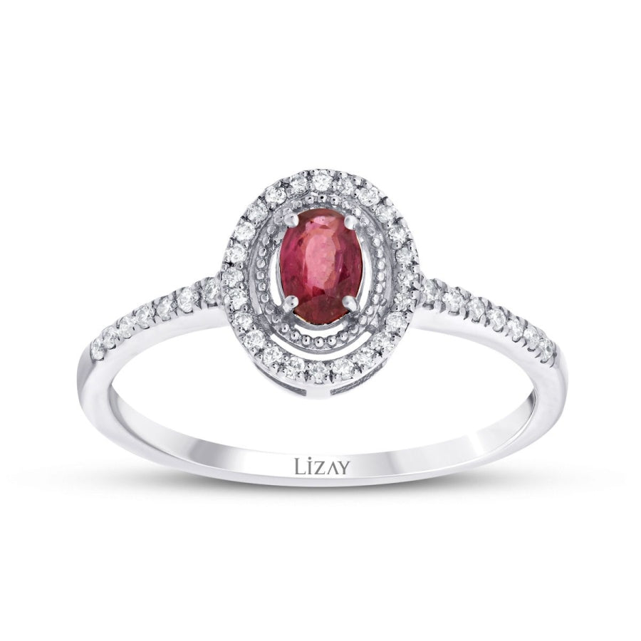 0,41 ct. Diamant Rubin Ring