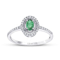 0,31 ct. Diamant Smaragd Ring