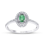 0,31 ct. Diamant Smaragd Ring