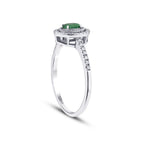 0,31 ct. Diamant Smaragd Ring