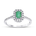 0,61 ct. Diamant Smaragd Ring