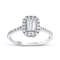 0,69 ct. Diamant Smaragd Ring