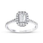 0,69 ct. Diamant Smaragd Ring