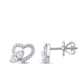 0,37 ct. Diamant Baguette Herz Ohrringe