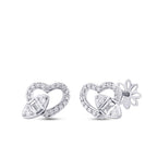 0,37 ct. Diamant Baguette Herz Ohrringe