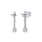 0,52 ct. Diamant Blumen Ohrringe