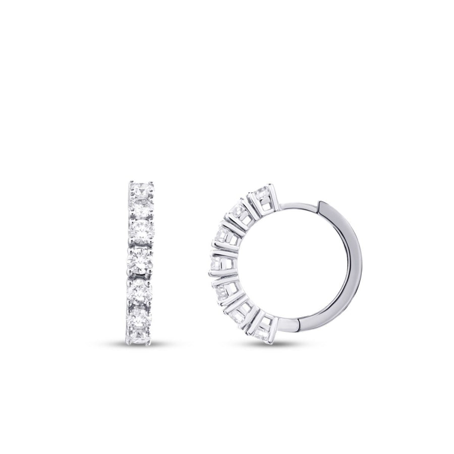 1,44 ct. Diamant Creolen Ohrringe