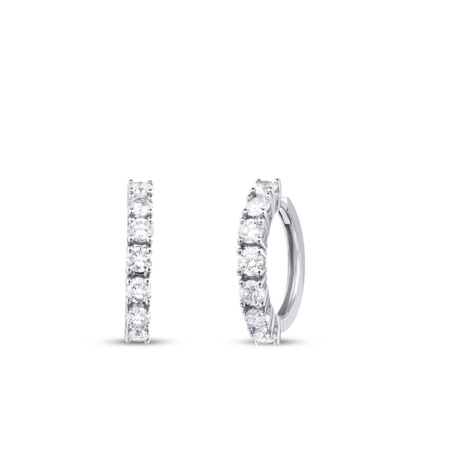 1.44 ct. Diamant Creolen Ohrringe