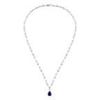 7,68 ct. Diamant Baguette Saphir Collier