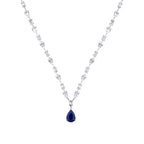 7.68 ct. Diamant Baguette Saphir Collier