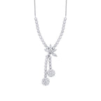 0.87 ct. Diamant Blumen Halskette