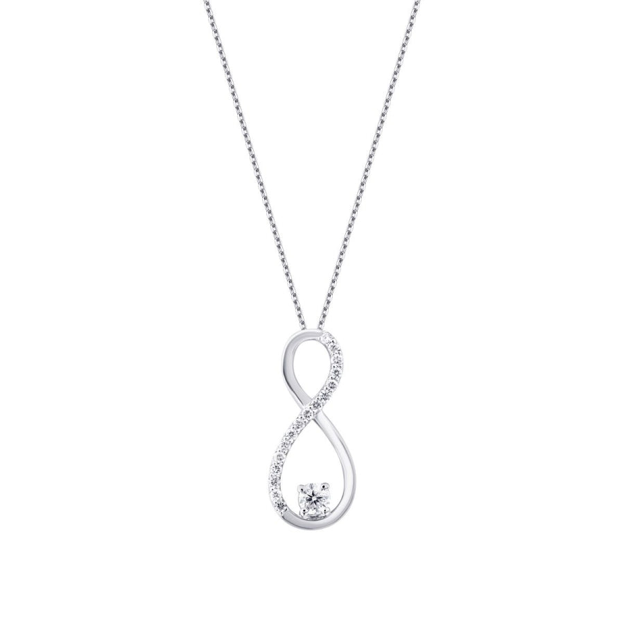 0,10 ct. Diamant Infinity Halskette