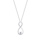 0,10 ct. Diamant Infinity Halskette