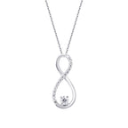 0,10 ct. Diamant Infinity Halskette