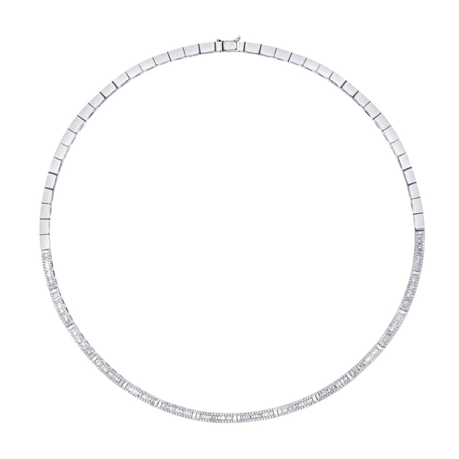2.56 ct. Diamant Baguette Halskette