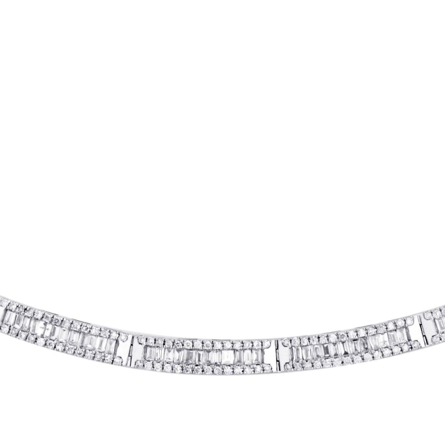 2.56 ct. Diamant Baguette Halskette
