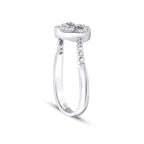 0,26 ct. Diamant Baguette Herz Ring